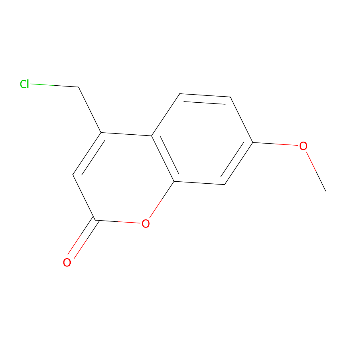 4-Chloromethyl-7-methoxy-chromen-2-one molecular structure, CAS 41295-55-0