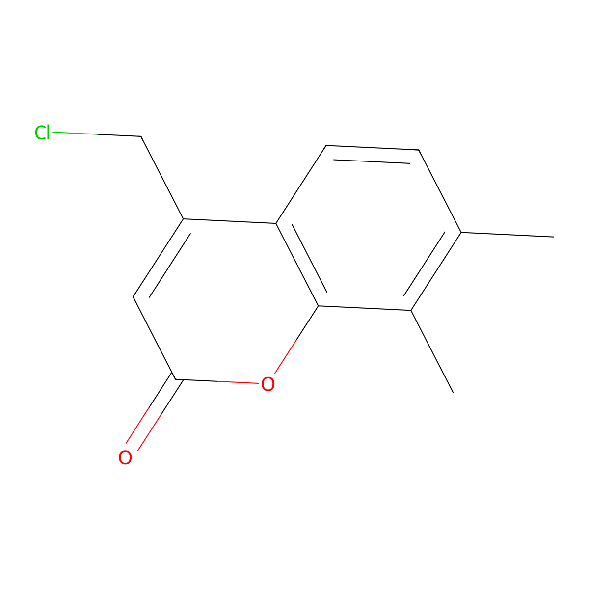 4-(chloromethyl)-7,8-dimethyl-2H-chromen-2-one molecular structure, CAS 41295-57-2