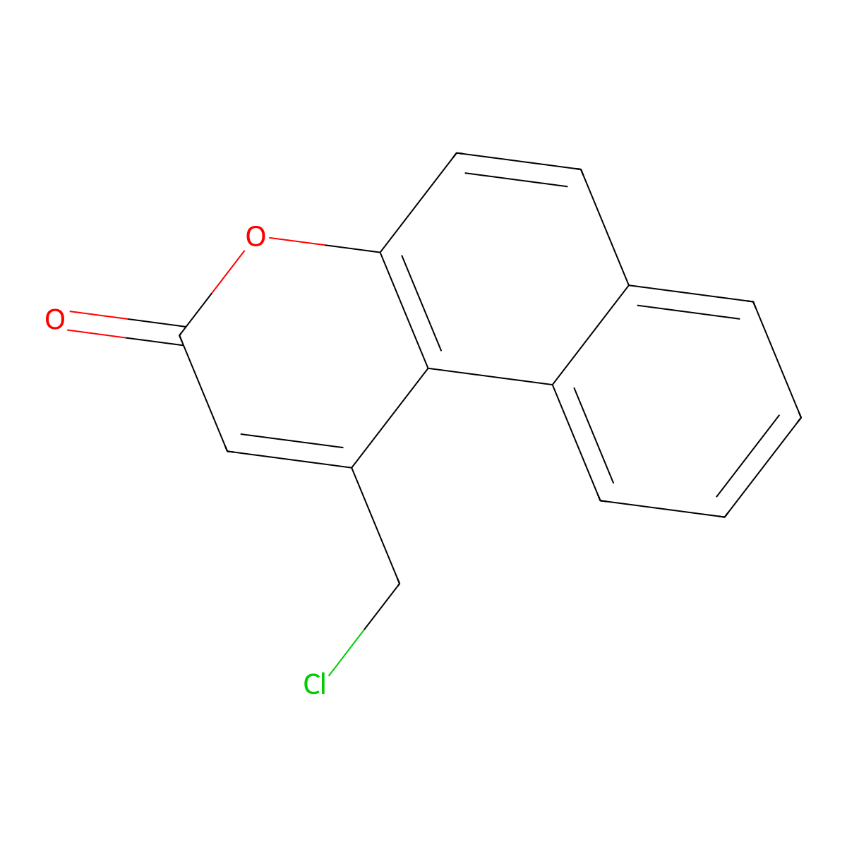 1-(chloromethyl)-3H-benzo[f]chromen-3-one molecular structure, CAS 41295-62-9