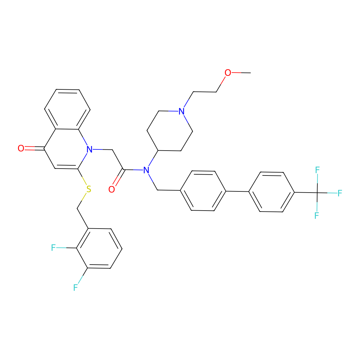 Rilapladib molecular structure, CAS 412950-08-4