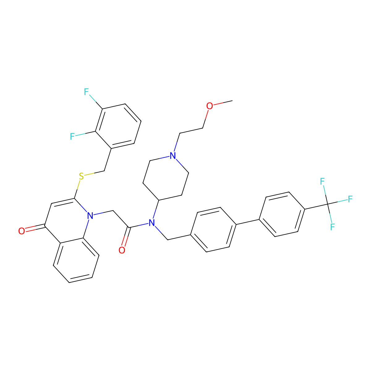 Rilapladib molecular structure, CAS 412950-08-4