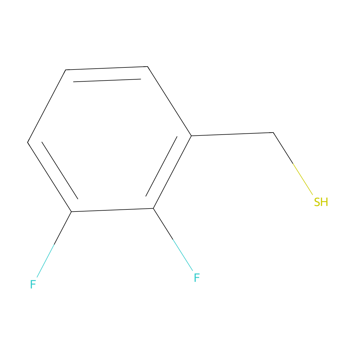 (2,3-Difluorophenyl)methanethiol molecular structure, CAS 412950-51-7
