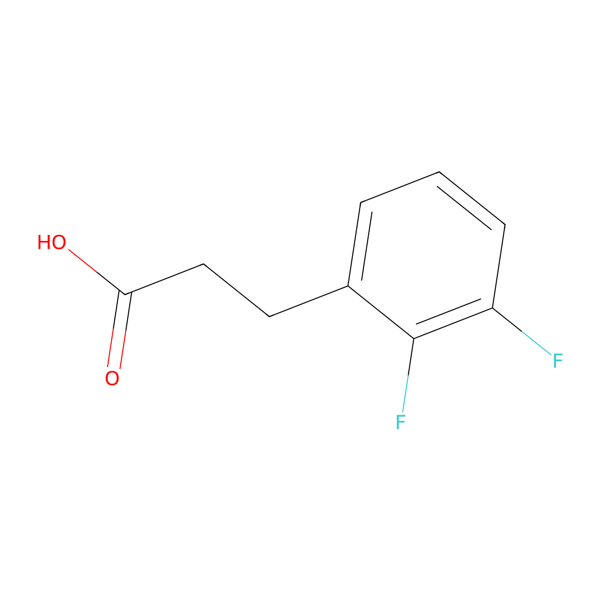 3-(2,3-difluorophenyl)propanoic Acid molecular structure, CAS 412961-26-3