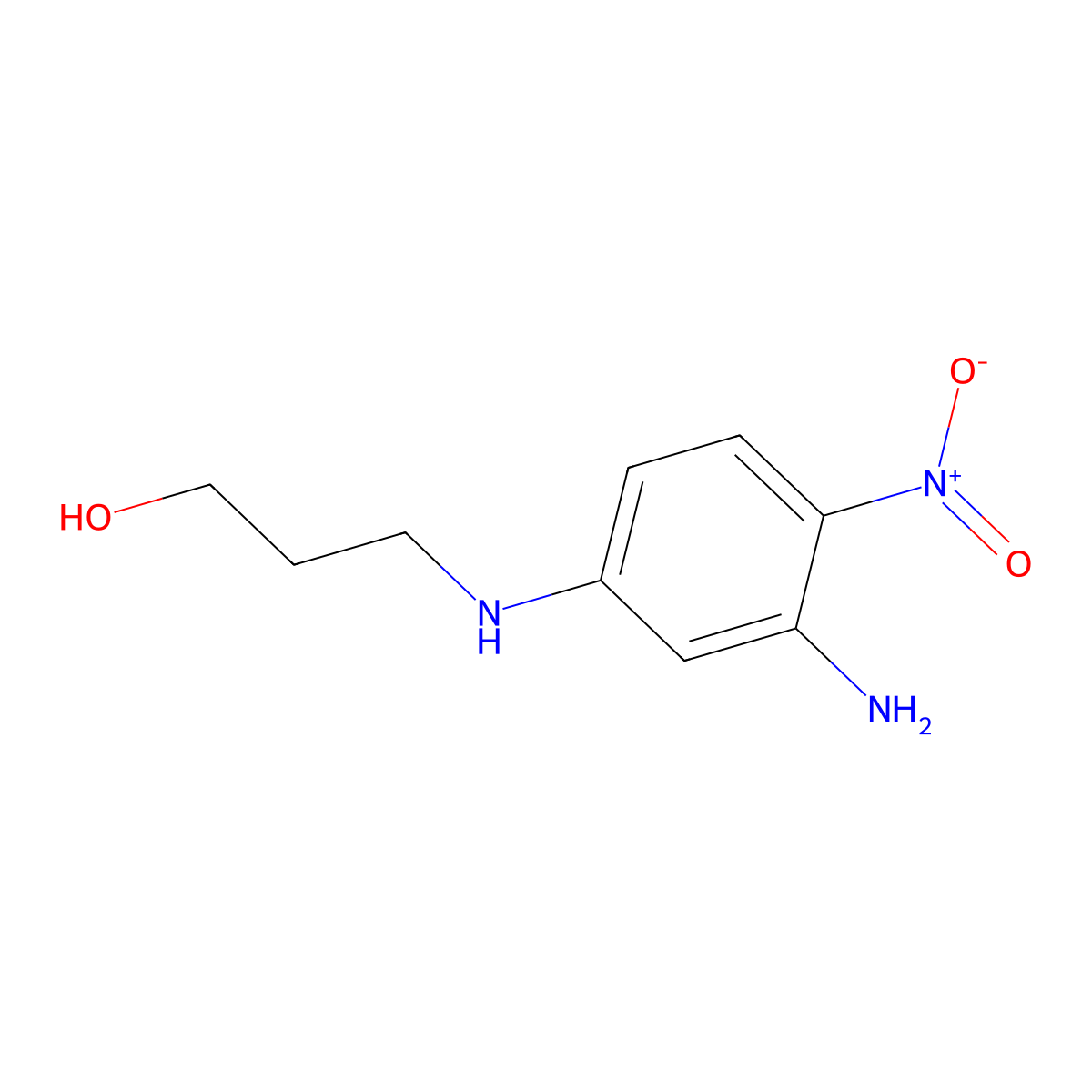 3-(3-Amino-4-nitroanilino)propan-1-ol molecular structure, CAS 412962-27-7