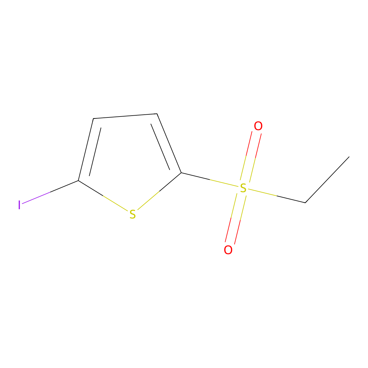 2-(Ethylsulfonyl)-5-iodothiophene molecular structure, CAS 412965-13-0