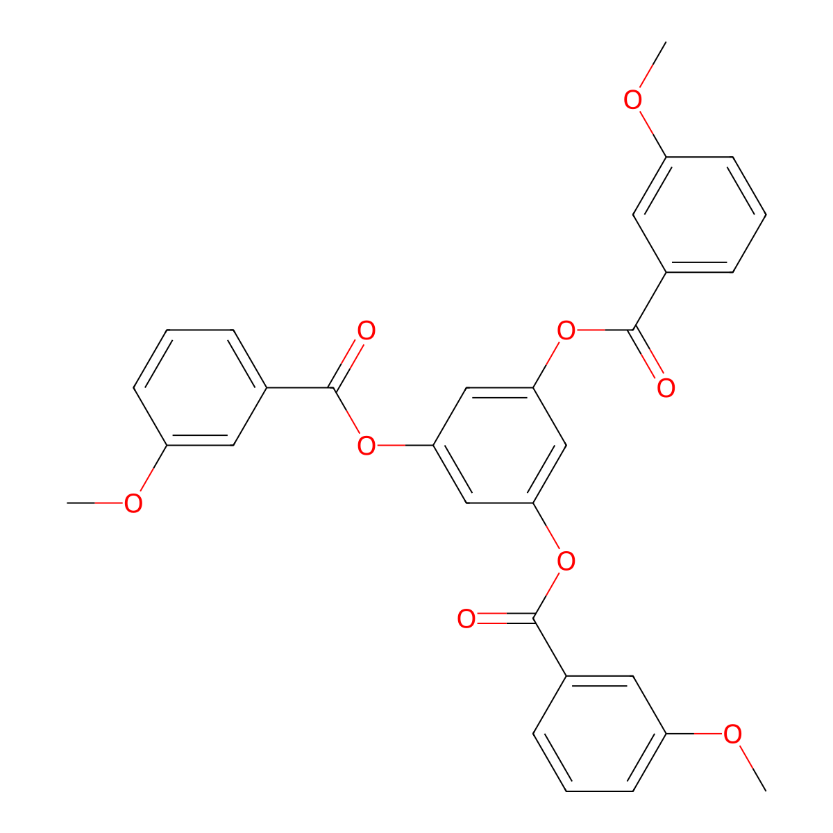 [3,5-Bis[(3-methoxybenzoyl)oxy]phenyl] 3-methoxybenzoate molecular structure, CAS 412966-12-2
