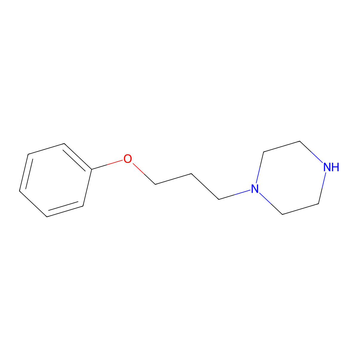 1-(3-Phenoxypropyl)piperazine molecular structure, CAS 41298-49-1