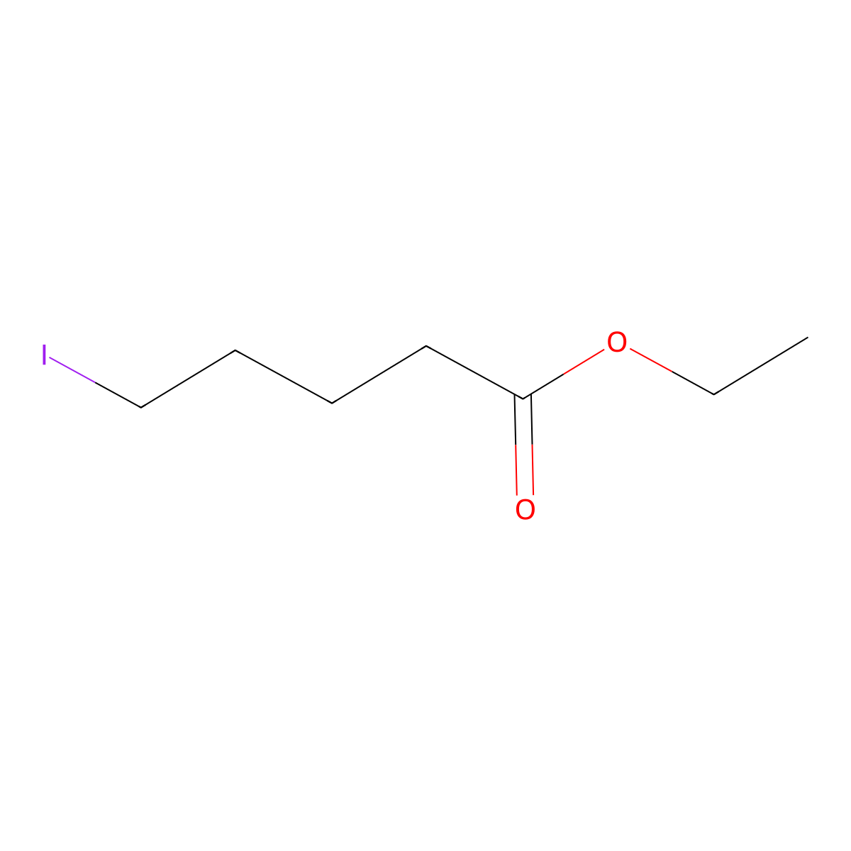 Ethyl 5-iodopentanoate molecular structure, CAS 41302-32-3