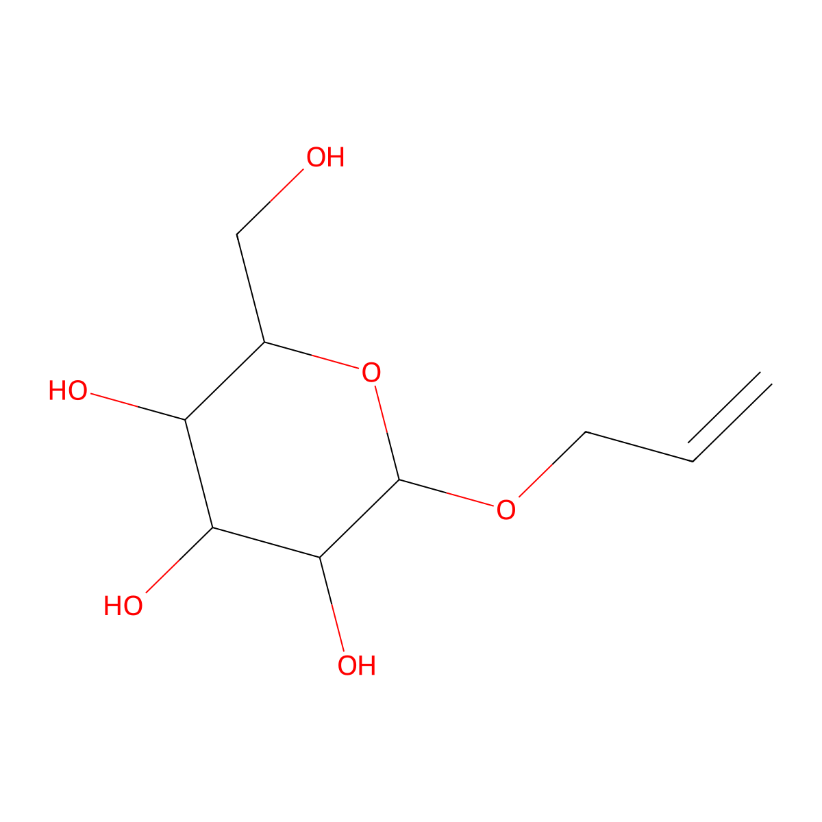 Allyl alpha-D-mannopyranoside molecular structure, CAS 41308-76-3