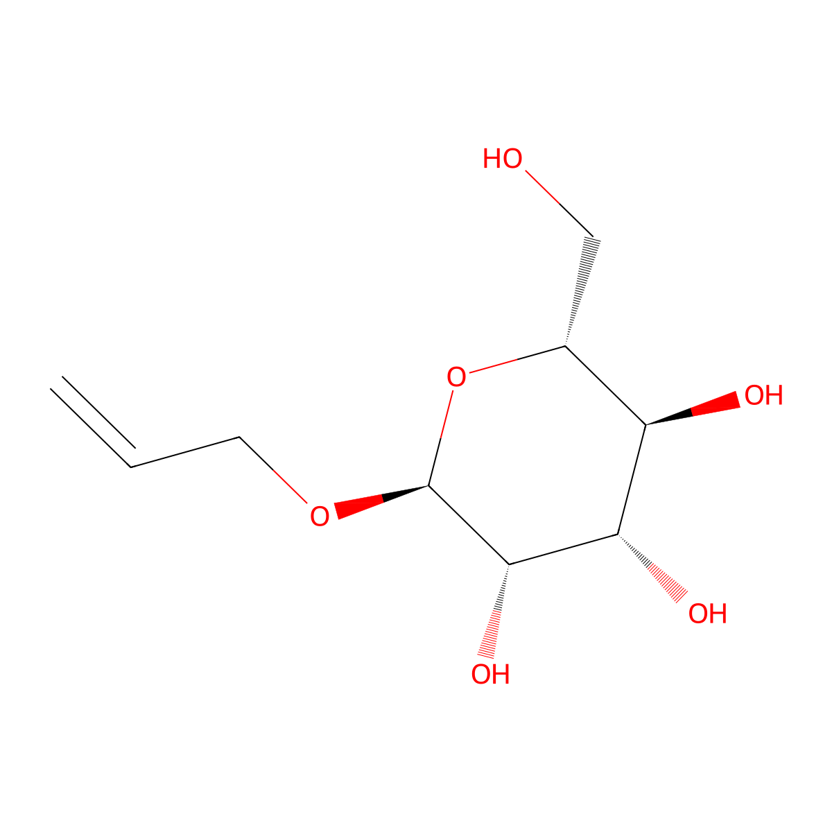 Allyl alpha-D-mannopyranoside molecular structure, CAS 41308-76-3