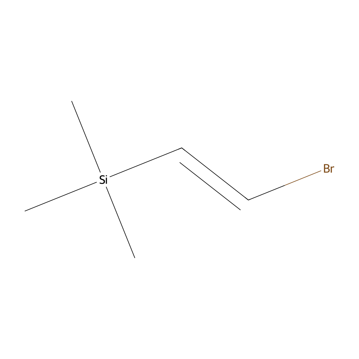 (2-Bromovinyl)trimethylsilane molecular structure, CAS 41309-43-7