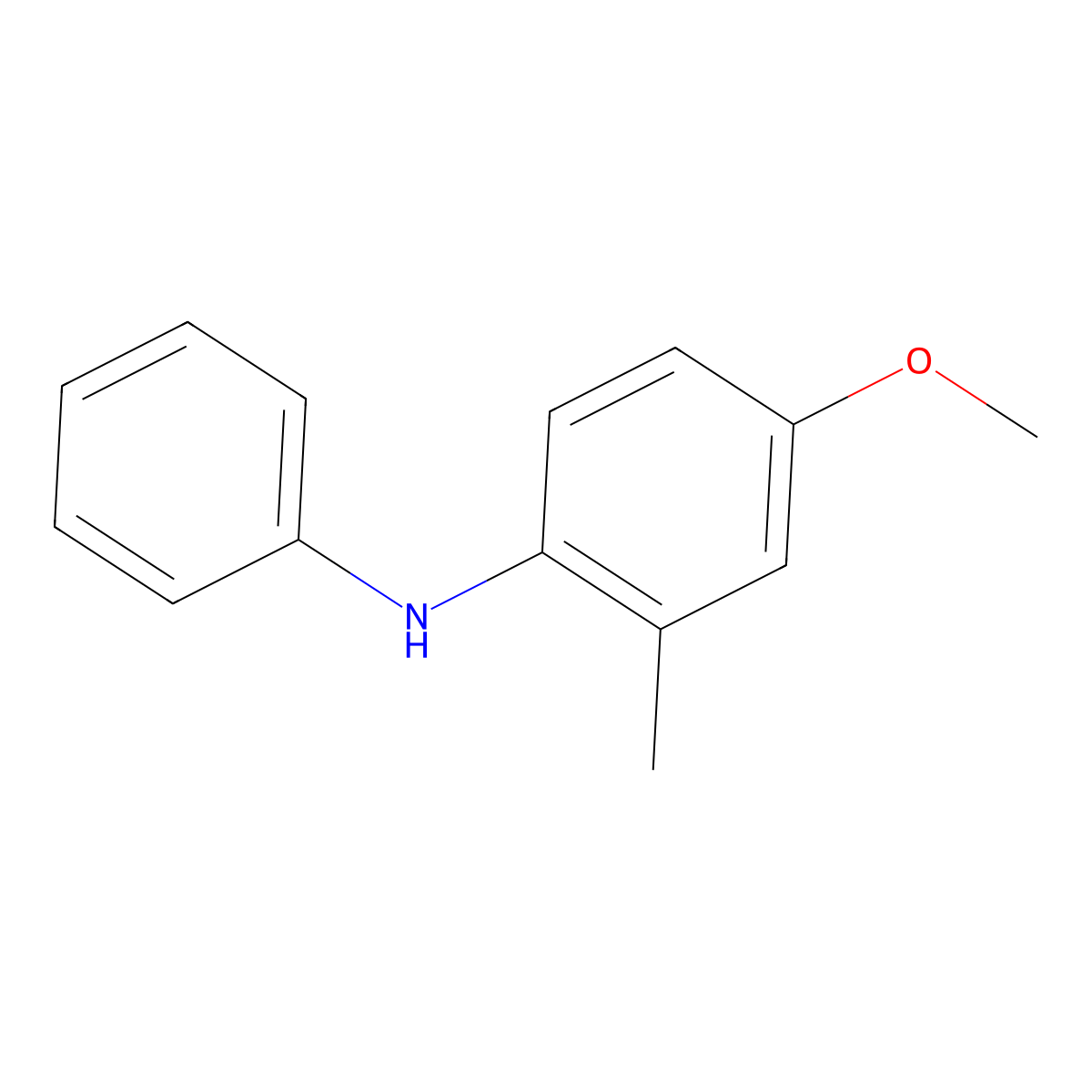 4-methoxy-2-methyl-N-phenylaniline molecular structure, CAS 41317-15-1