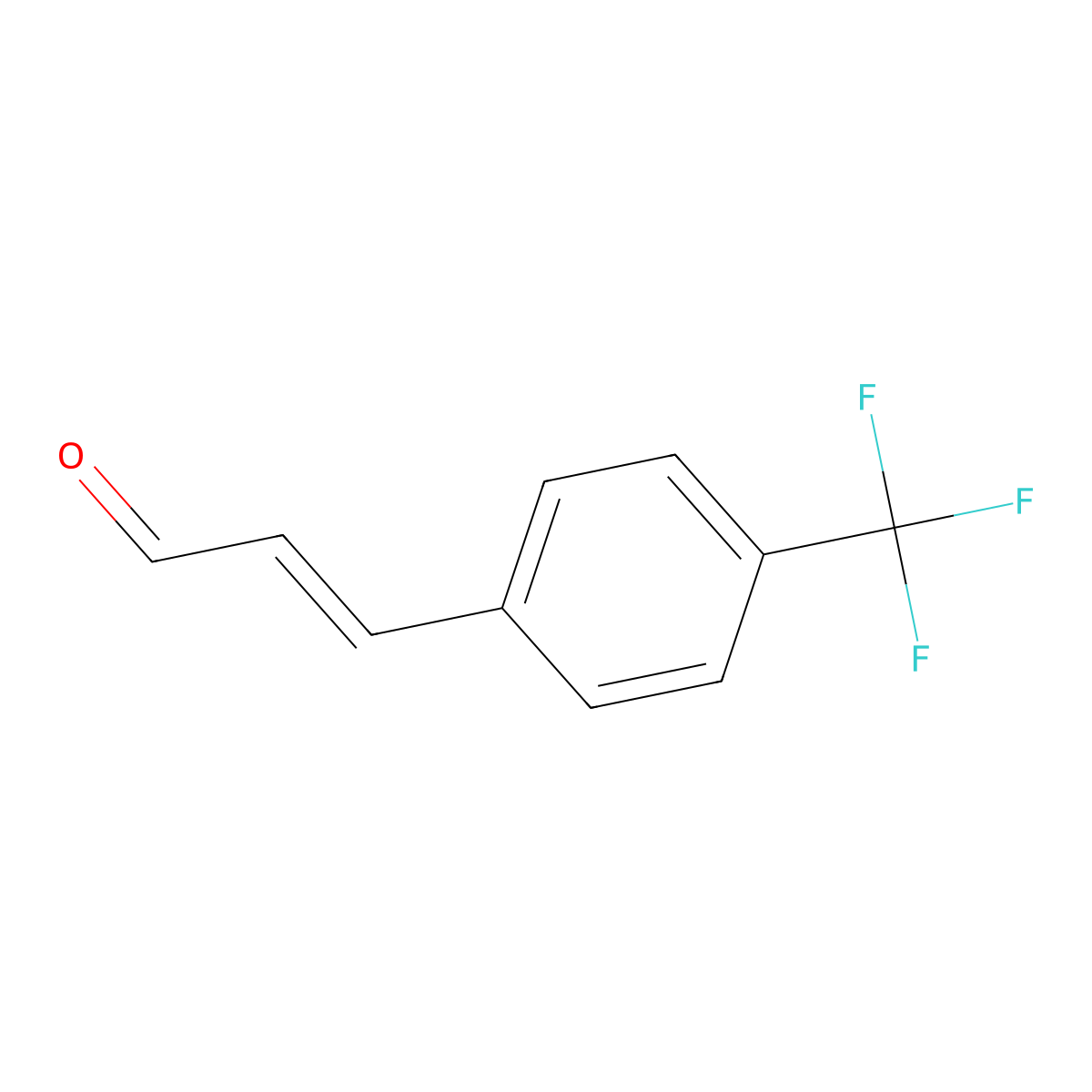 4-Trifluoromethylcinnamaldehyde molecular structure, CAS 41317-83-3