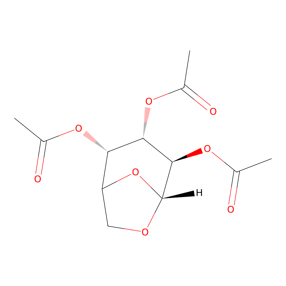 1,6-Anhydro-b-D-galactopyranose Triacetate molecular structure, CAS 4132-24-5