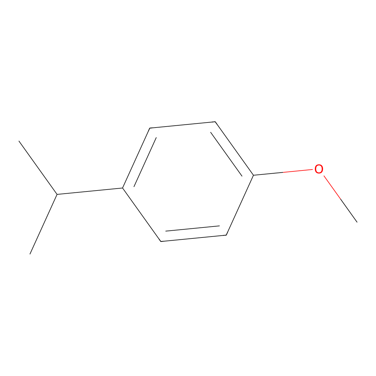 4-Isopropylanisole molecular structure, CAS 4132-48-3