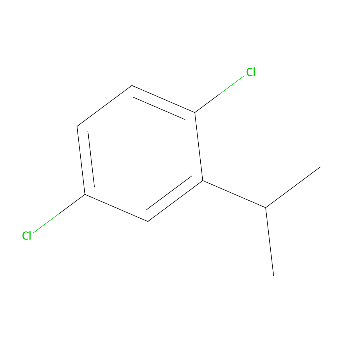 Benzene, 1,4-dichloro-2-(1-methylethyl)- molecular structure, CAS 4132-70-1