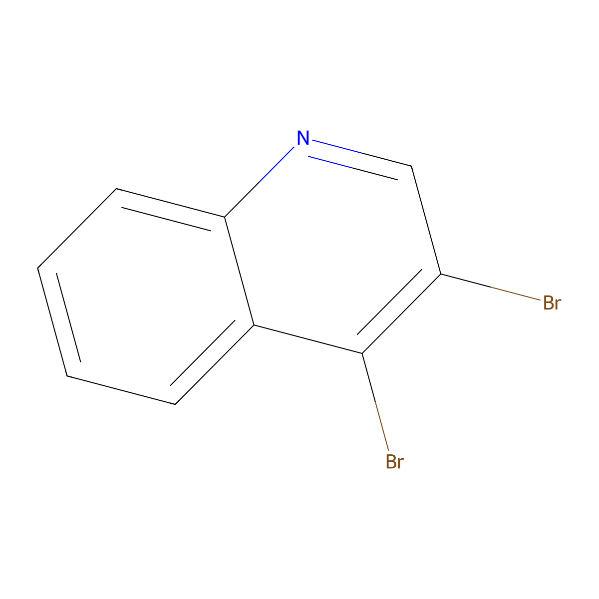 3,4-Dibromoquinoline molecular structure, CAS 41320-96-1