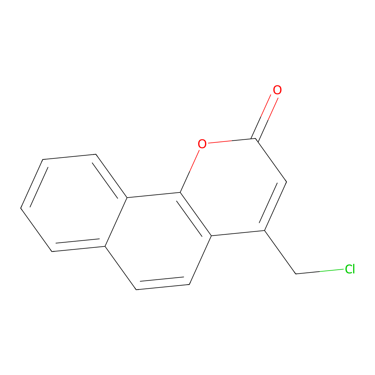 4-(chloromethyl)-2H-benzo[h]chromen-2-one molecular structure, CAS 41321-76-0