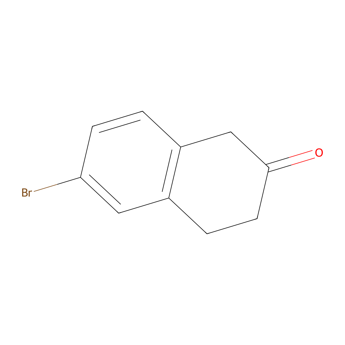 6-Bromo-2-tetralone molecular structure, CAS 4133-35-1