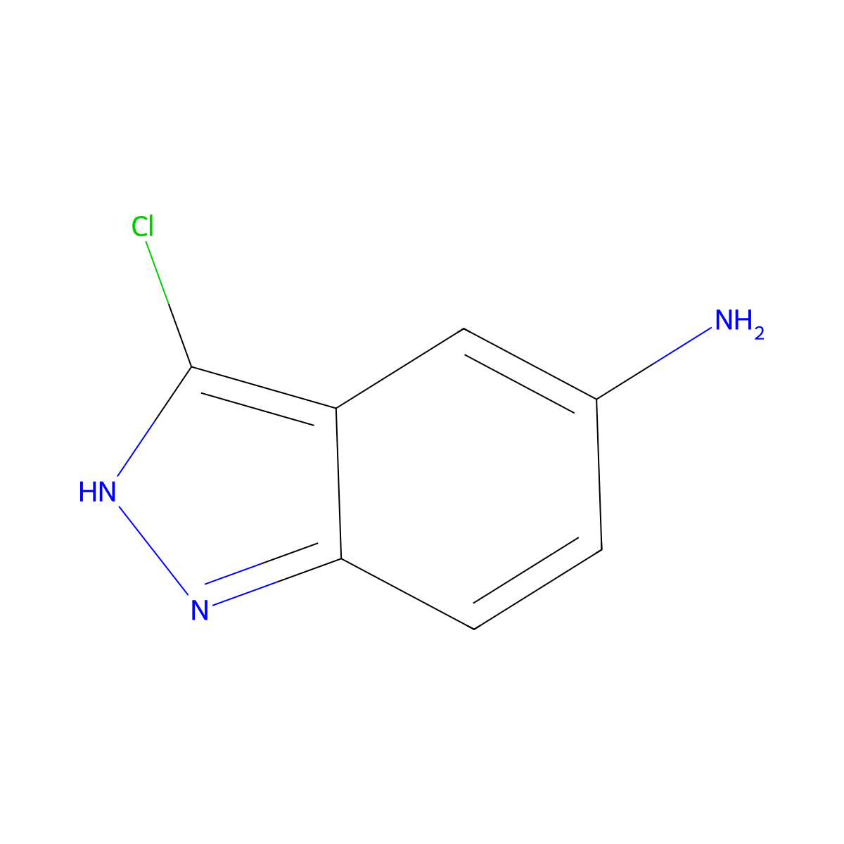 3-Chloro-1H-indazol-5-amine molecular structure, CAS 41330-49-8