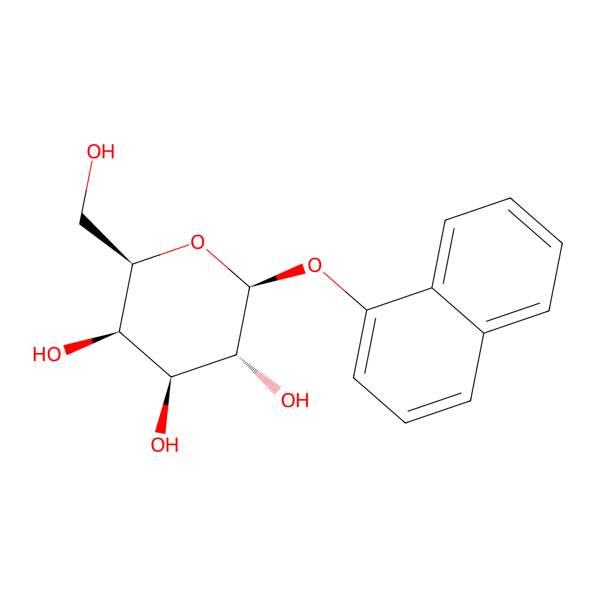 1-Naphthyl beta-D-galactopyranoside molecular structure, CAS 41335-32-4