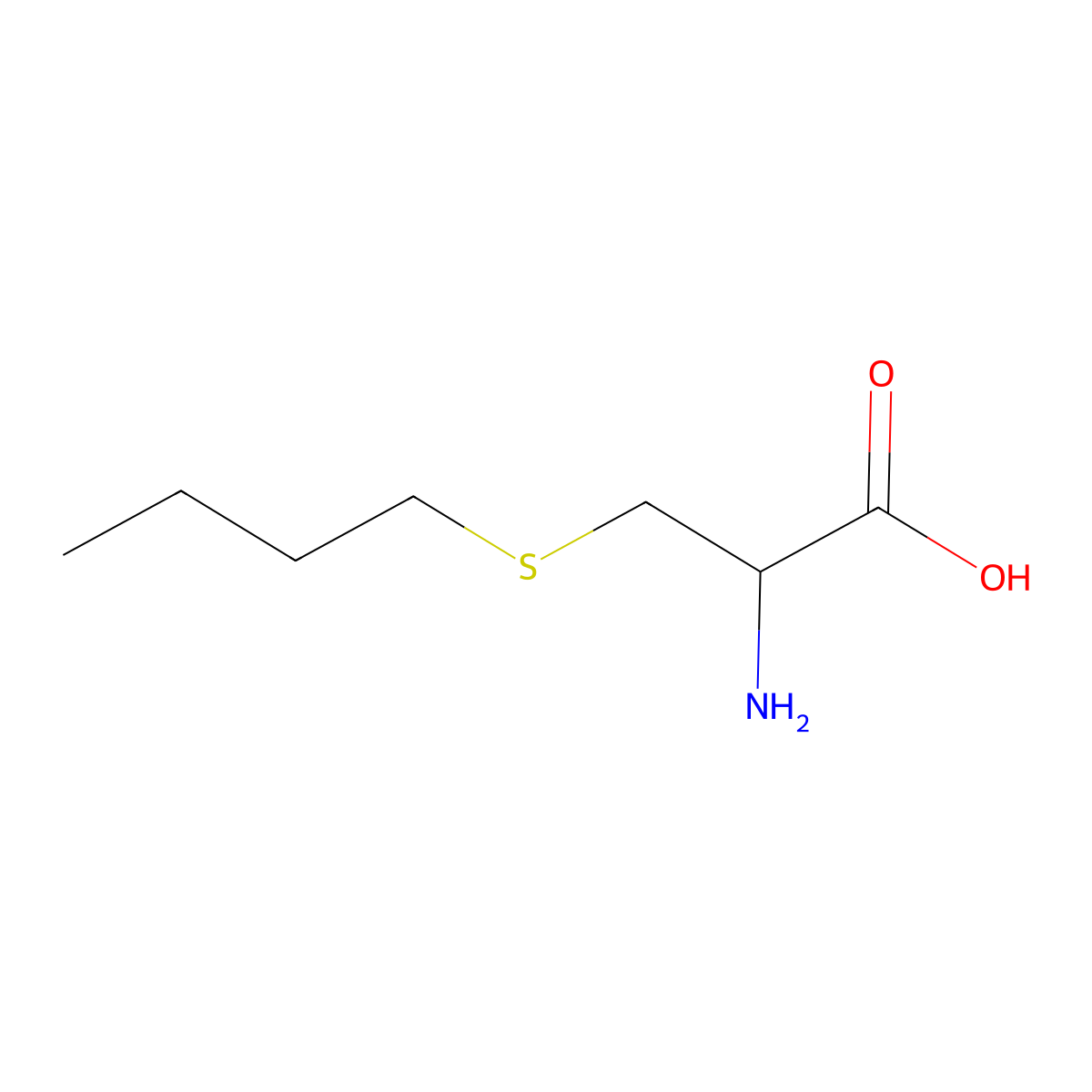 l-Cysteine, S-butyl- molecular structure, CAS 4134-56-9