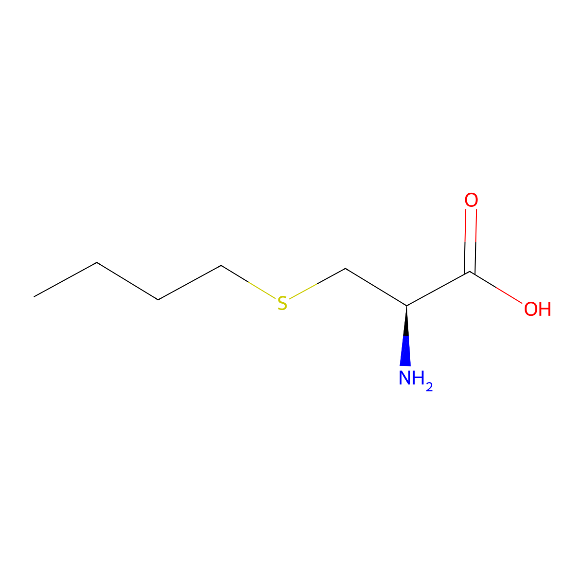 l-Cysteine, S-butyl- molecular structure, CAS 4134-56-9