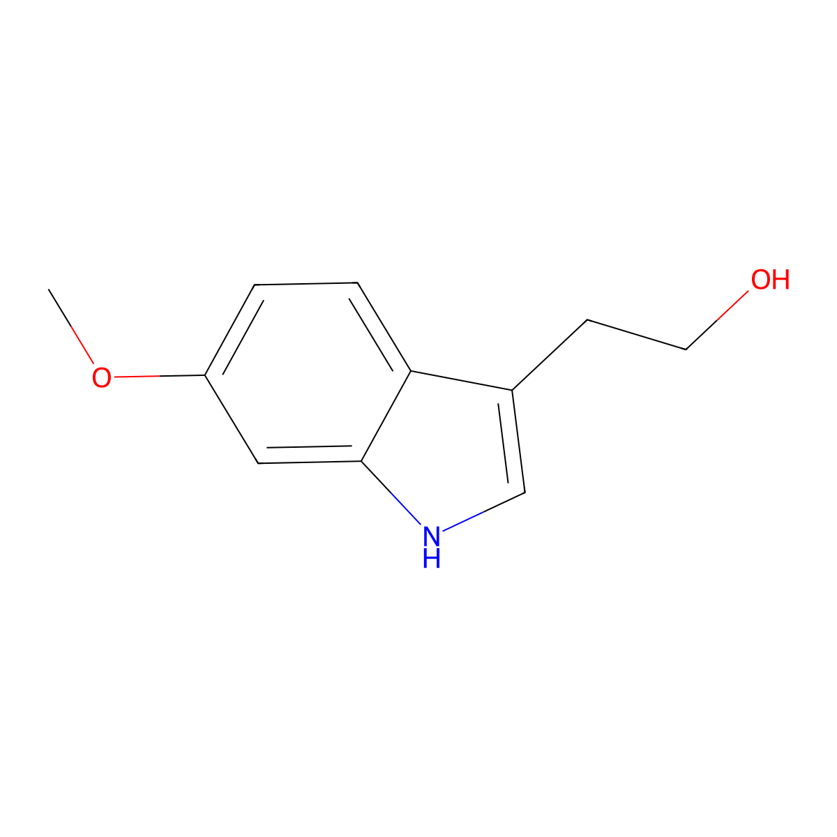 2-(6-Methoxy-1h-indol-3-yl)ethanol molecular structure, CAS 41340-31-2