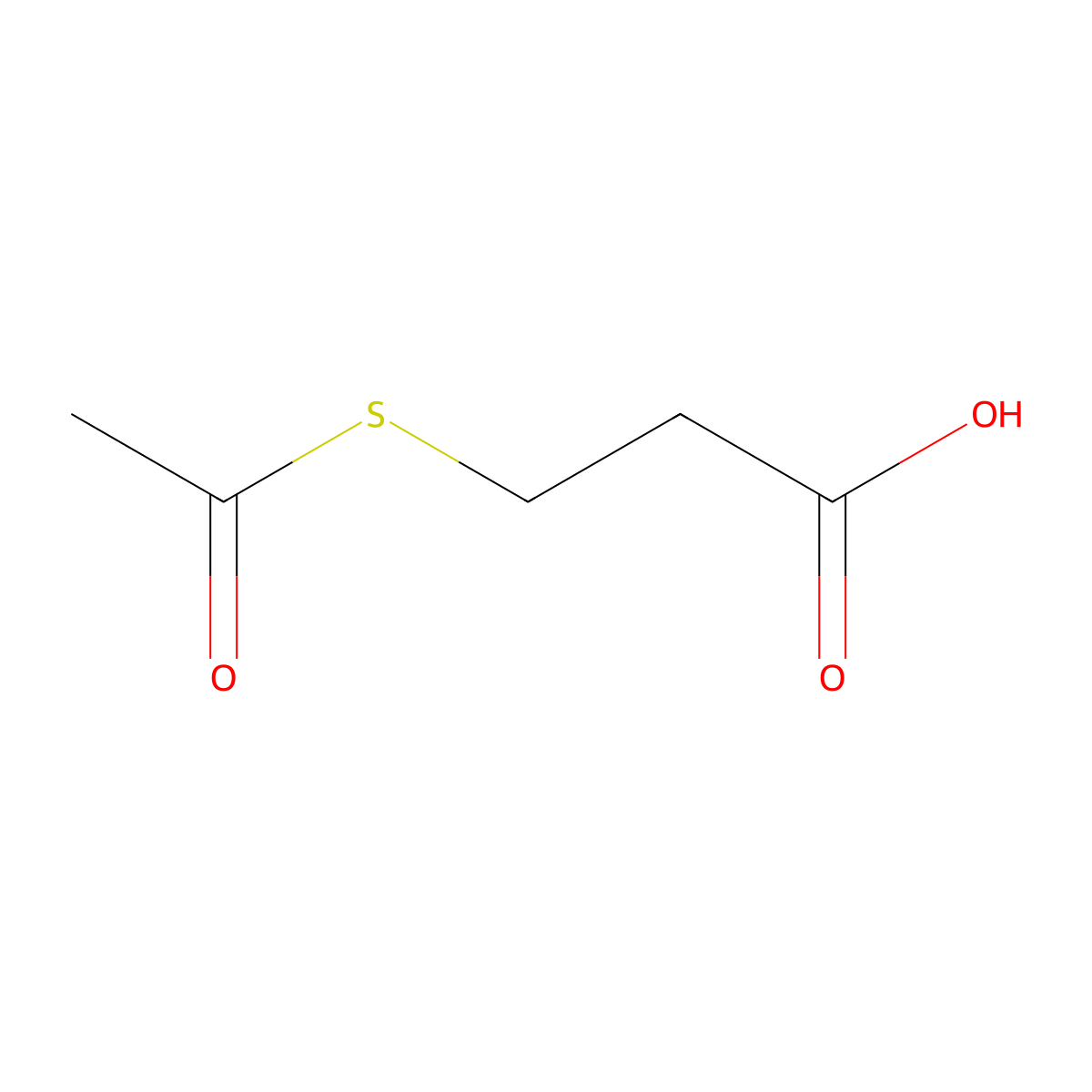3-(Acetylthio)propionic Acid molecular structure, CAS 41345-70-4