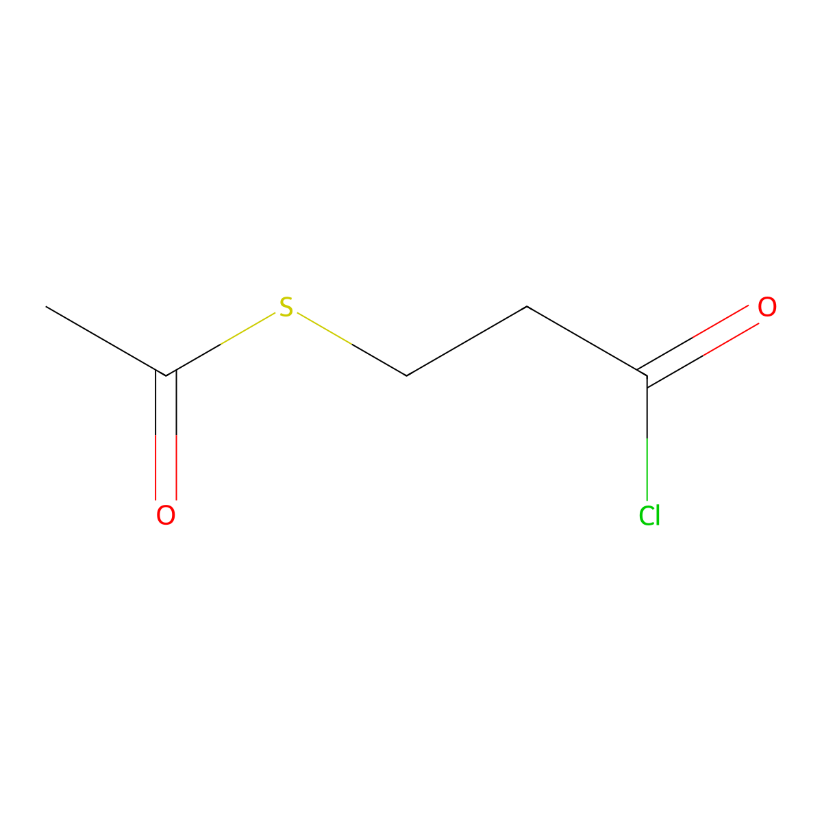 3-(Acetylsulfanyl)propanoyl chloride molecular structure, CAS 41345-72-6