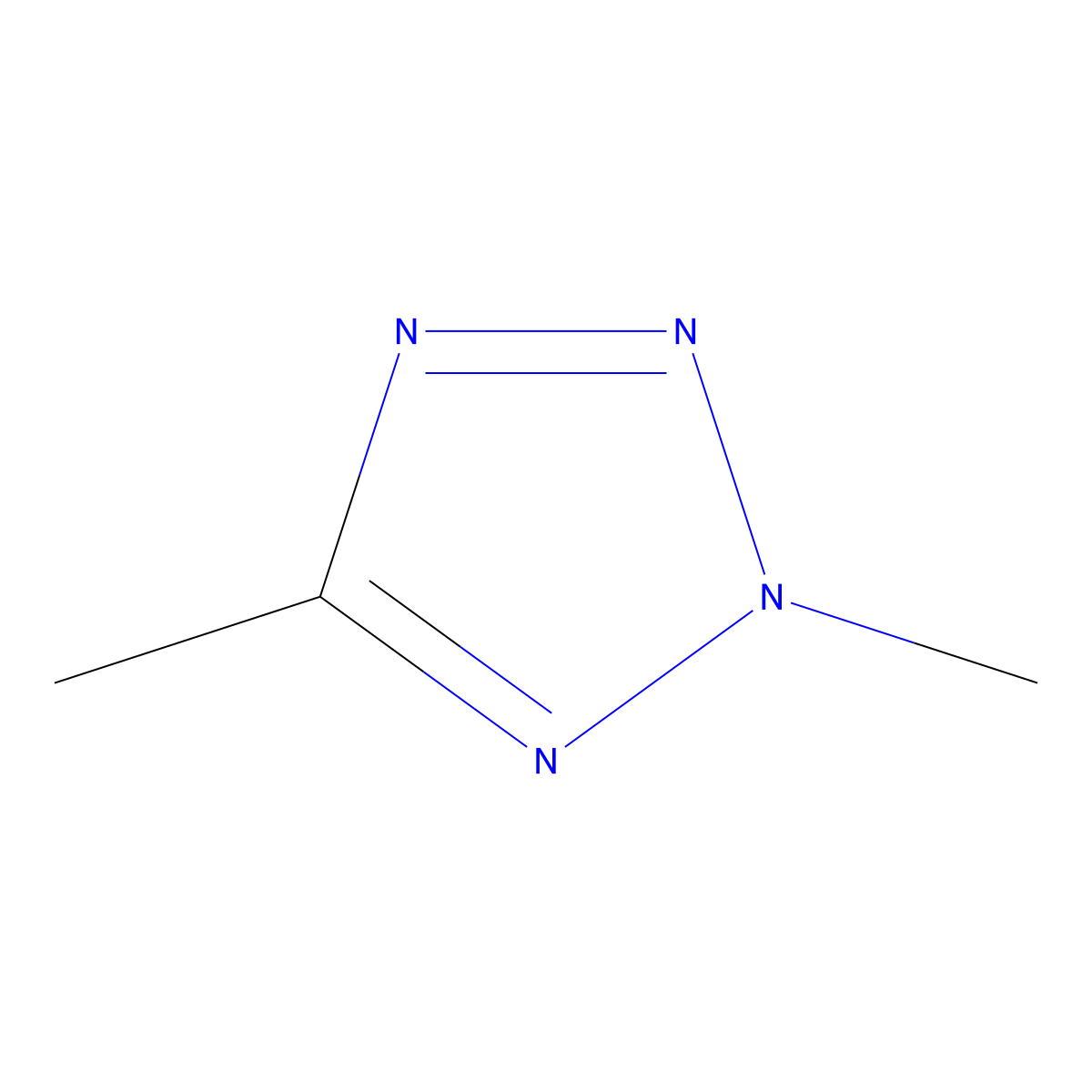 2H-tetrazole, 2,5-dimethyl- molecular structure, CAS 4135-93-7