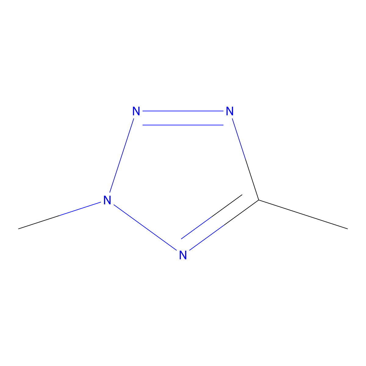 2H-tetrazole, 2,5-dimethyl- molecular structure, CAS 4135-93-7