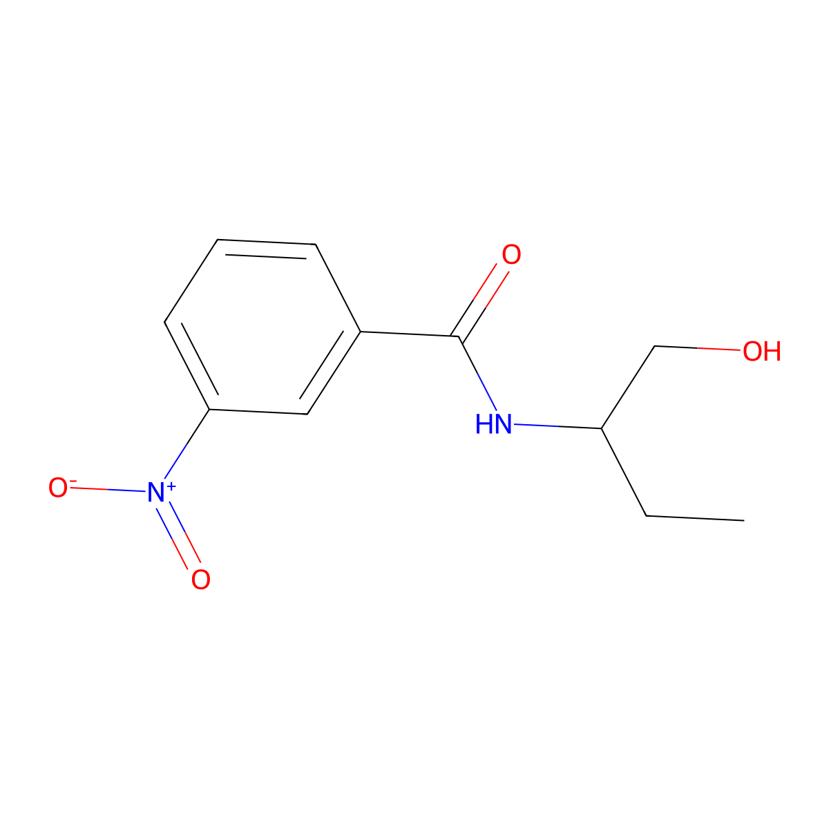N-(1-hydroxybutan-2-yl)-3-nitrobenzamide molecular structure, CAS 413573-36-1