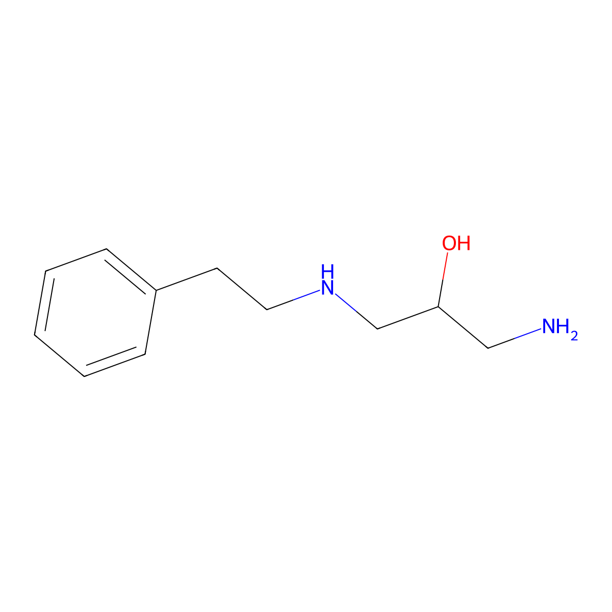 1-Amino-3-(phenethylamino)propan-2-ol molecular structure, CAS 413573-38-3