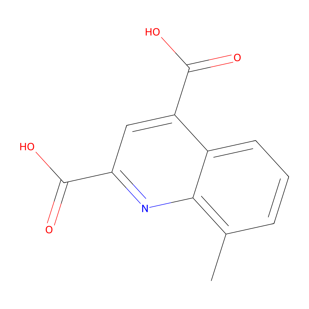 8-Methylquinoline-2,4-dicarboxylic acid molecular structure, CAS 413573-97-4