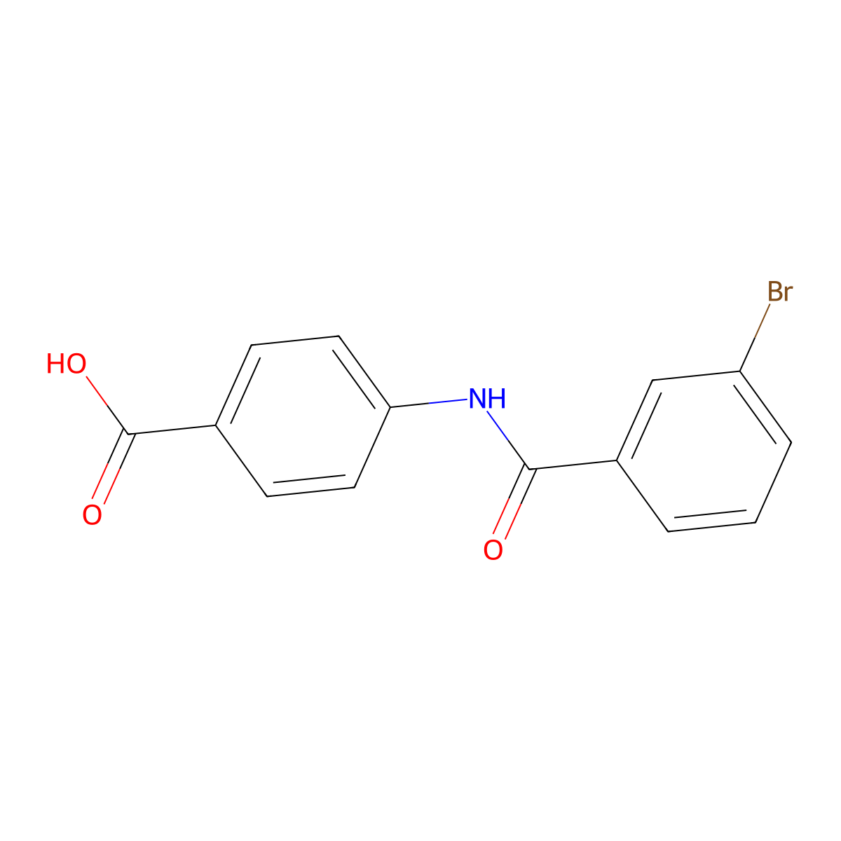 4-(3-Bromobenzamido)benzoic acid molecular structure, CAS 413574-80-8