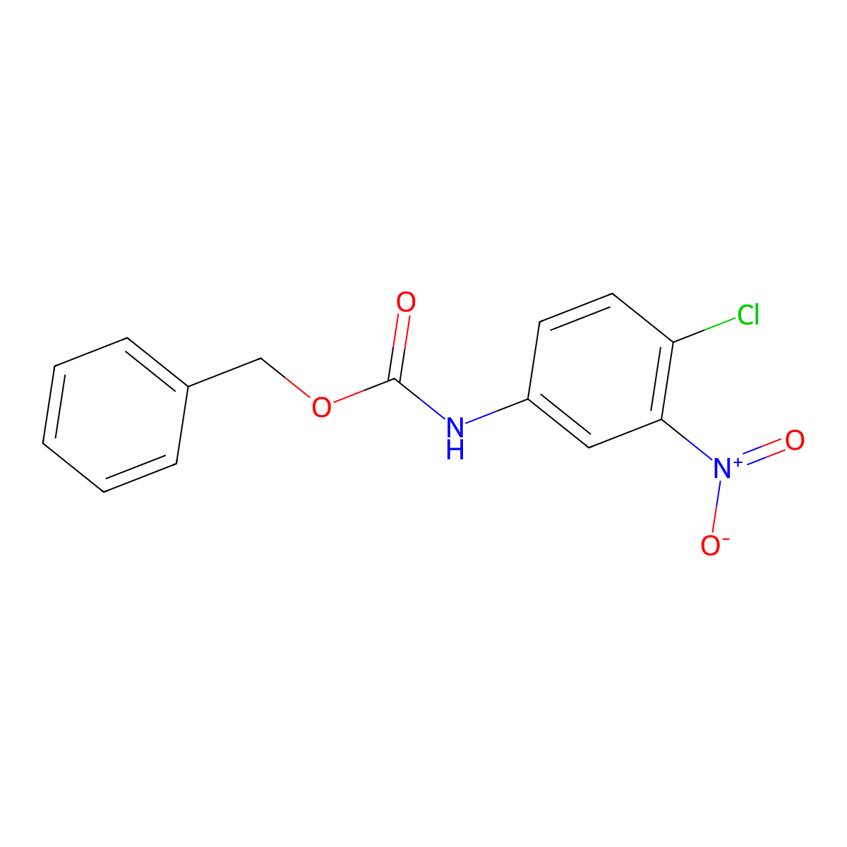 benzyl N-(4-chloro-3-nitrophenyl)carbamate molecular structure, CAS 413577-45-4
