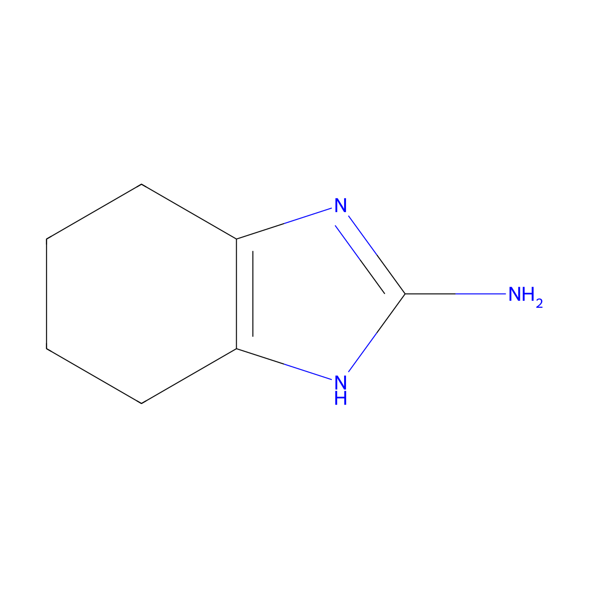 4,5,6,7-tetrahydro-1H-benzo[d]imidazol-2-amine molecular structure, CAS 41358-95-6