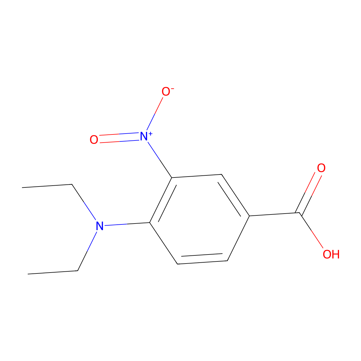 4-(Diethylamino)-3-nitrobenzoic acid molecular structure, CAS 413583-48-9