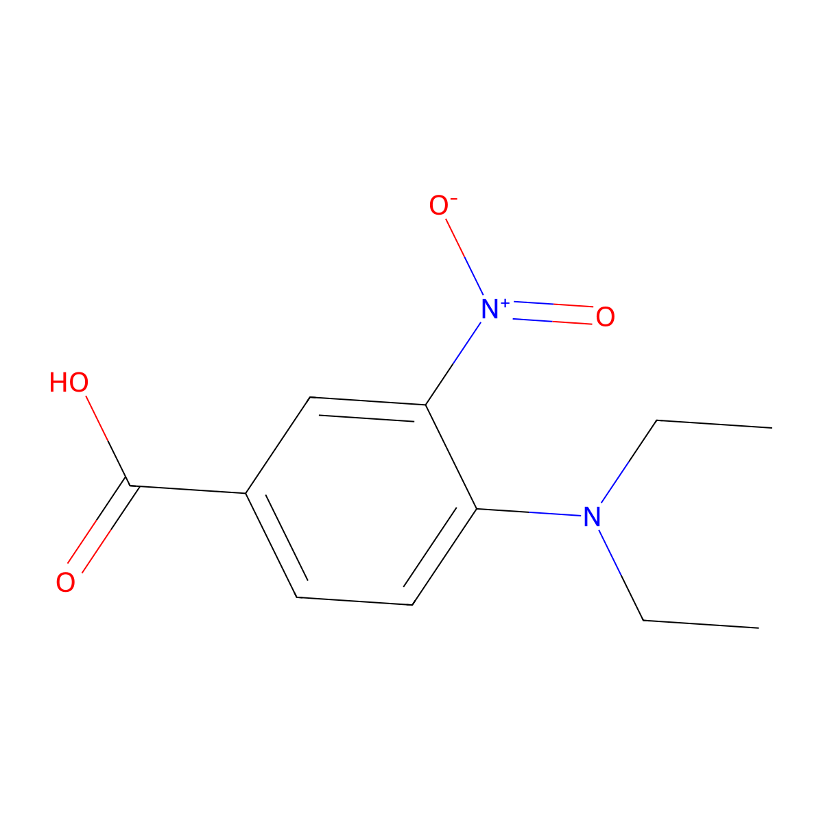4-(Diethylamino)-3-nitrobenzoic acid molecular structure, CAS 413583-48-9