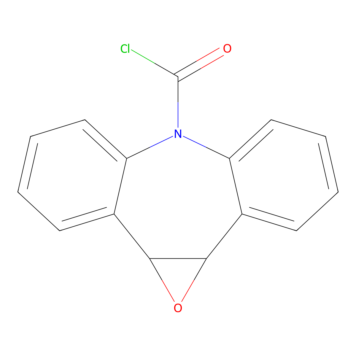 Iminostilbene 10,11-Epoxide-N-carbonyl Chloride molecular structure, CAS 41359-09-5