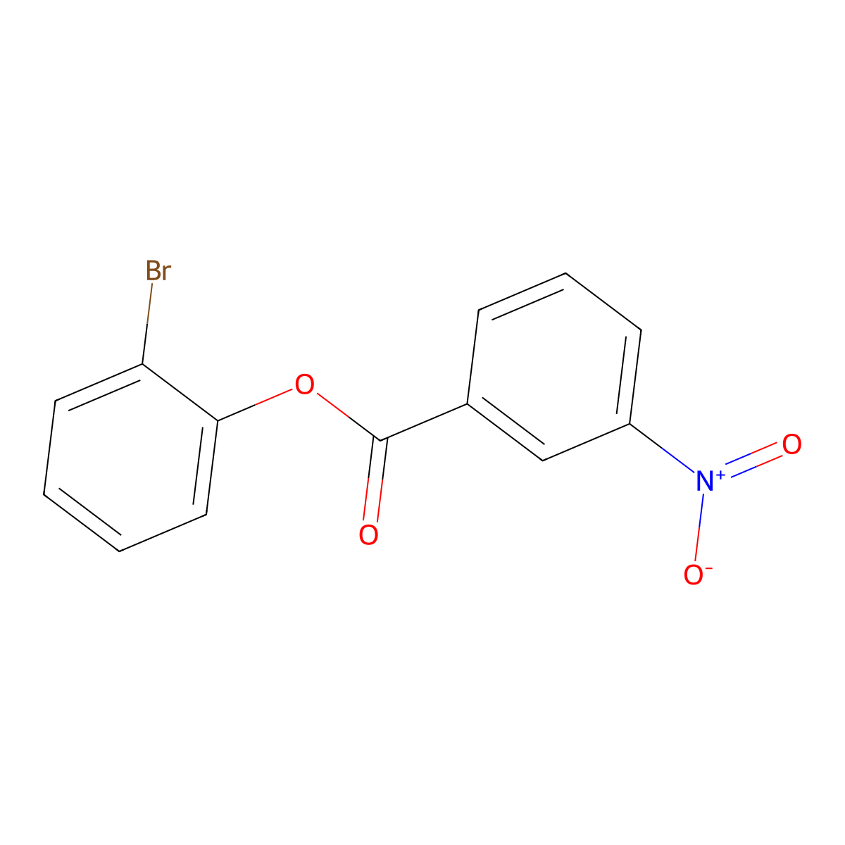 2-Bromophenyl 3-nitrobenzoate molecular structure, CAS 413594-62-4