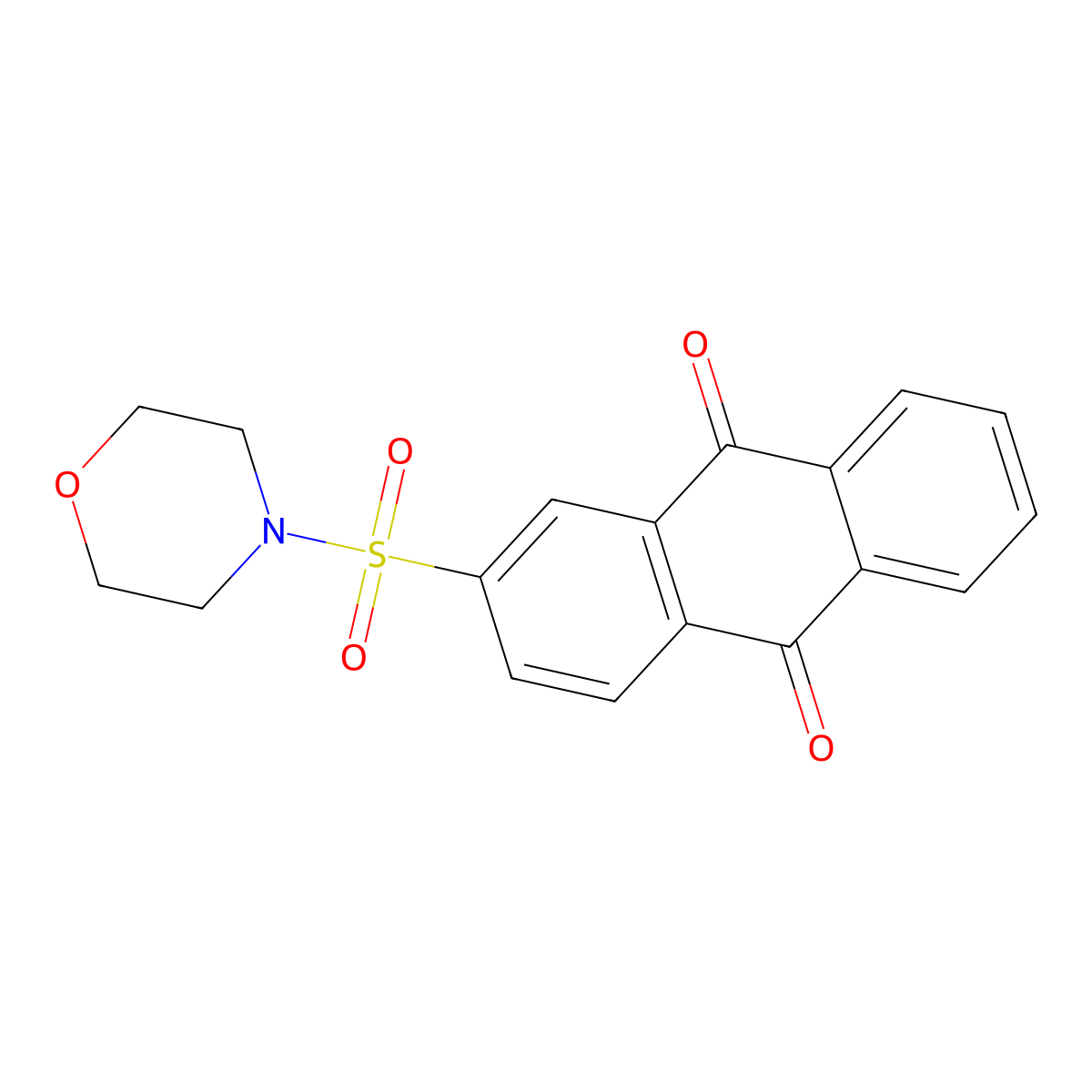 2-(Morpholine-4-sulfonyl)-anthraquinone molecular structure, CAS 413594-68-0