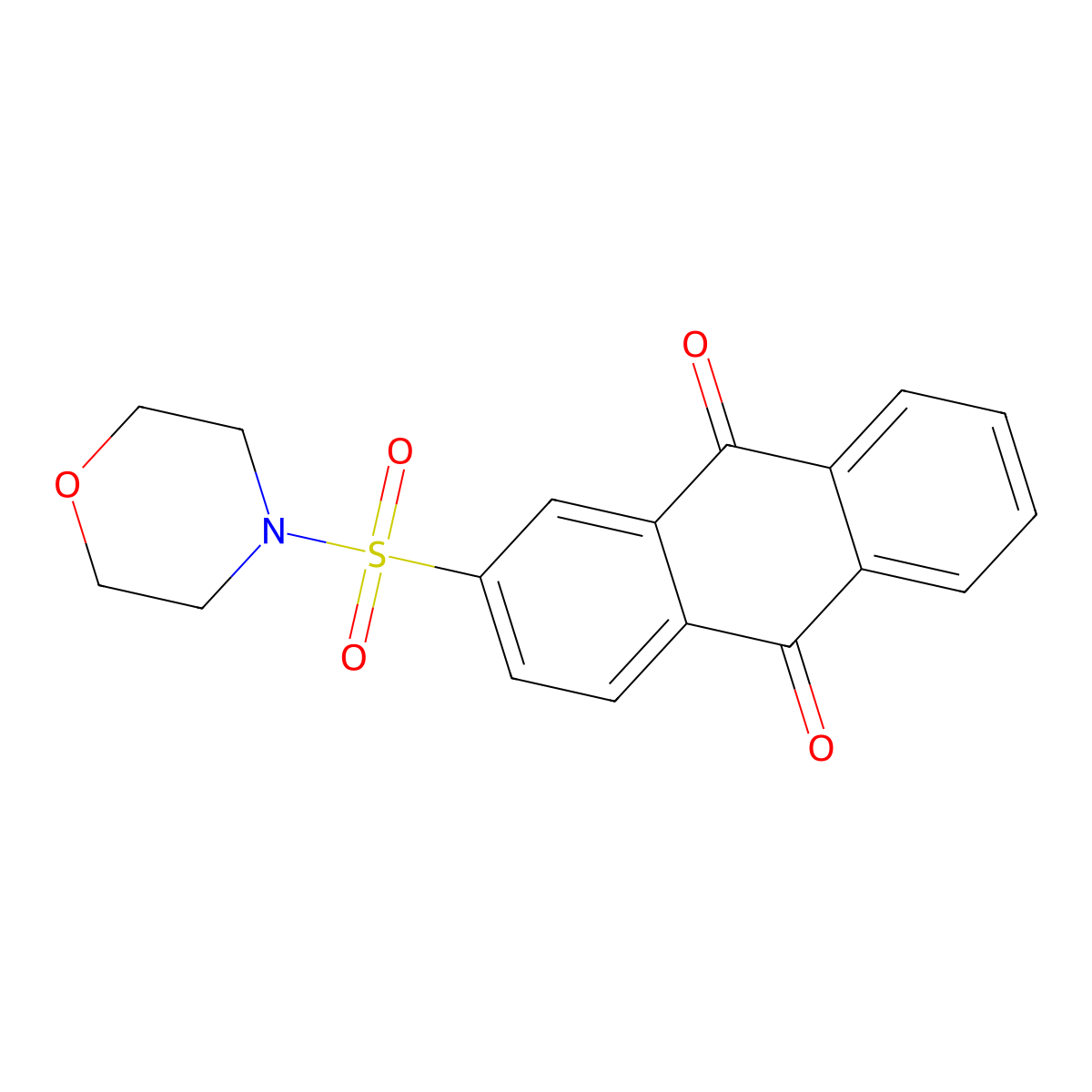 2-(Morpholine-4-sulfonyl)-anthraquinone molecular structure, CAS 413594-68-0