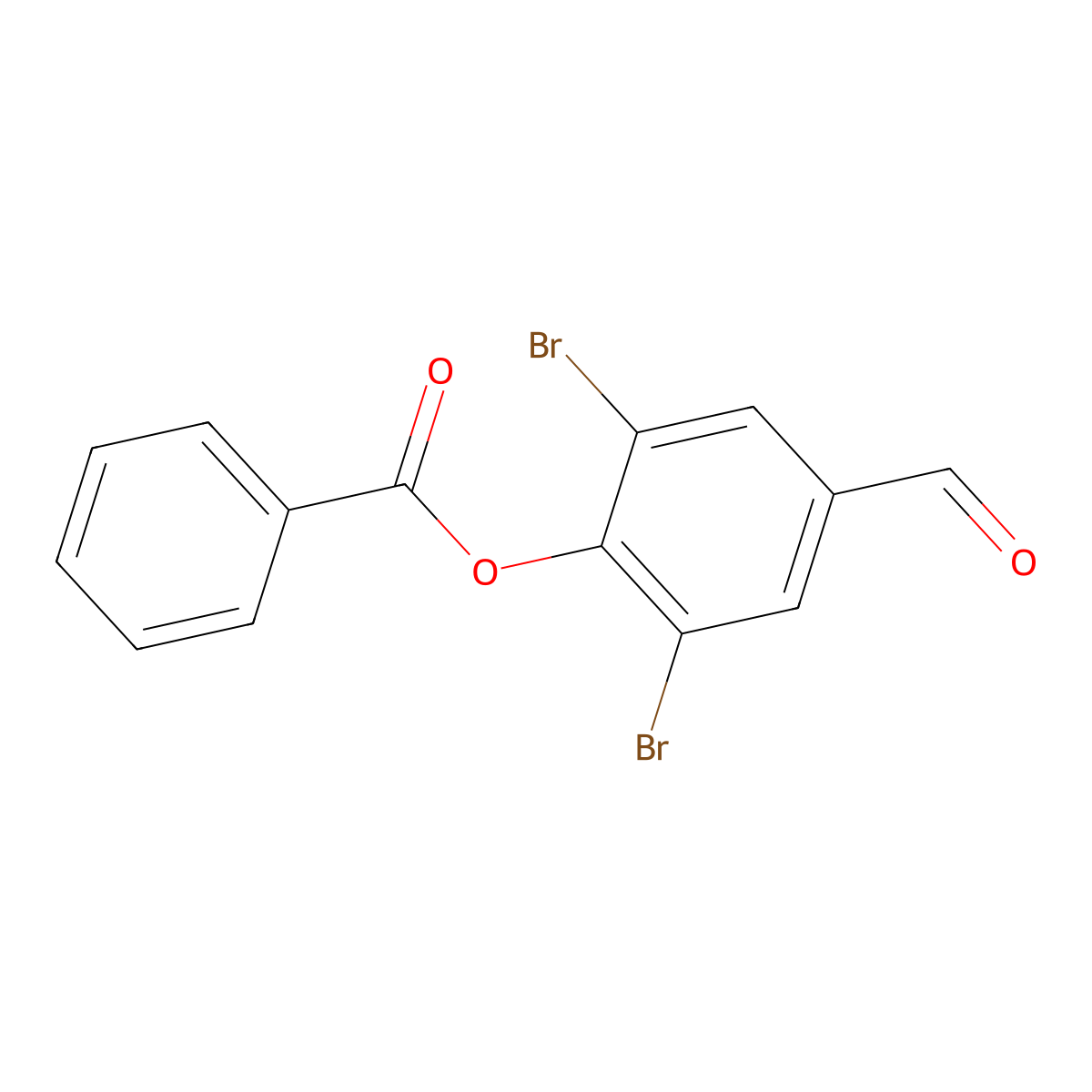 2,6-Dibromo-4-formylphenyl benzoate molecular structure, CAS 413595-23-0