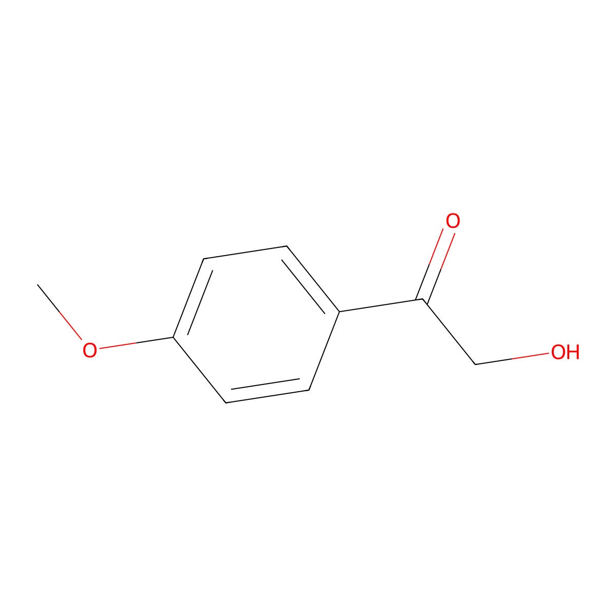 2-Hydroxy-1-(4-methoxyphenyl)ethanone molecular structure, CAS 4136-21-4