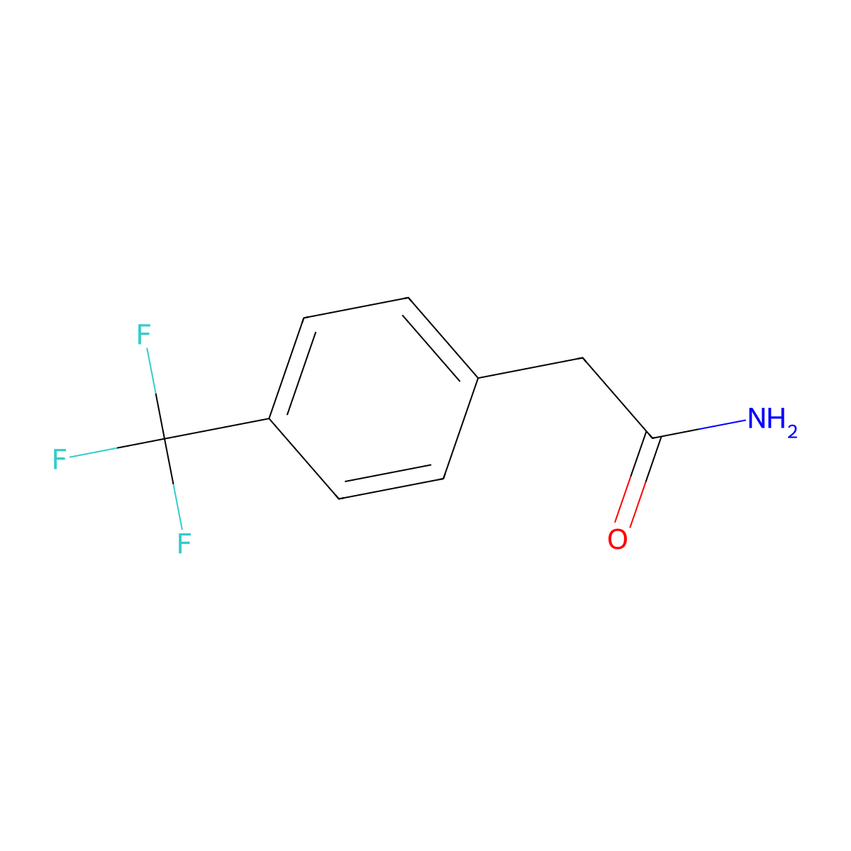 (4-(Trifluoromethyl)phenyl)acetamide molecular structure, CAS 41360-55-8