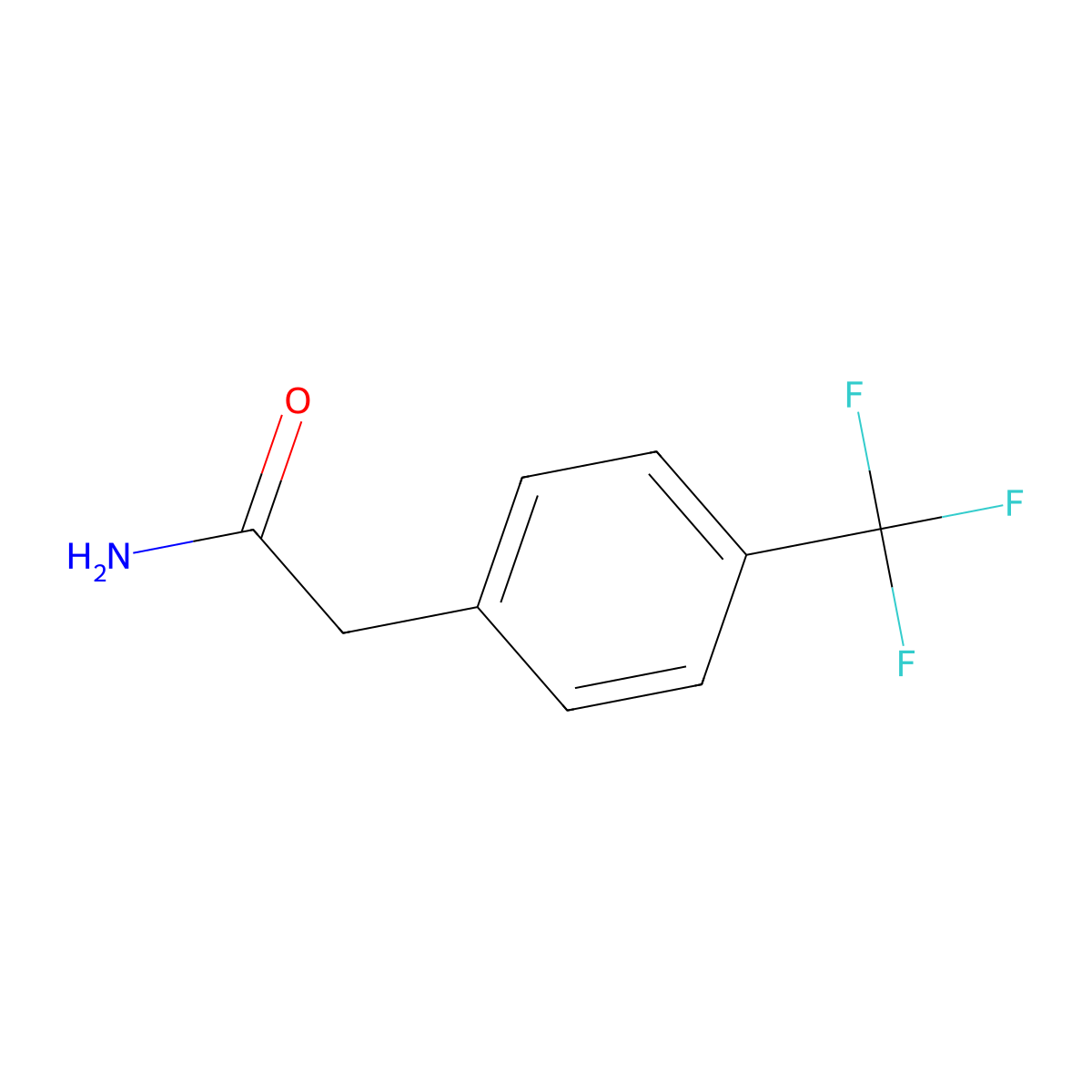 (4-(Trifluoromethyl)phenyl)acetamide molecular structure, CAS 41360-55-8