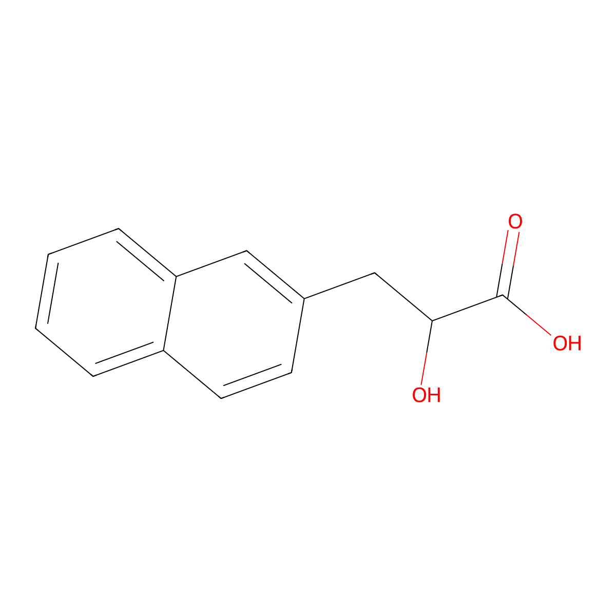 (2S)-2-hydroxy-3-(naphthalen-2-yl)propanoic acid molecular structure, CAS 413622-17-0