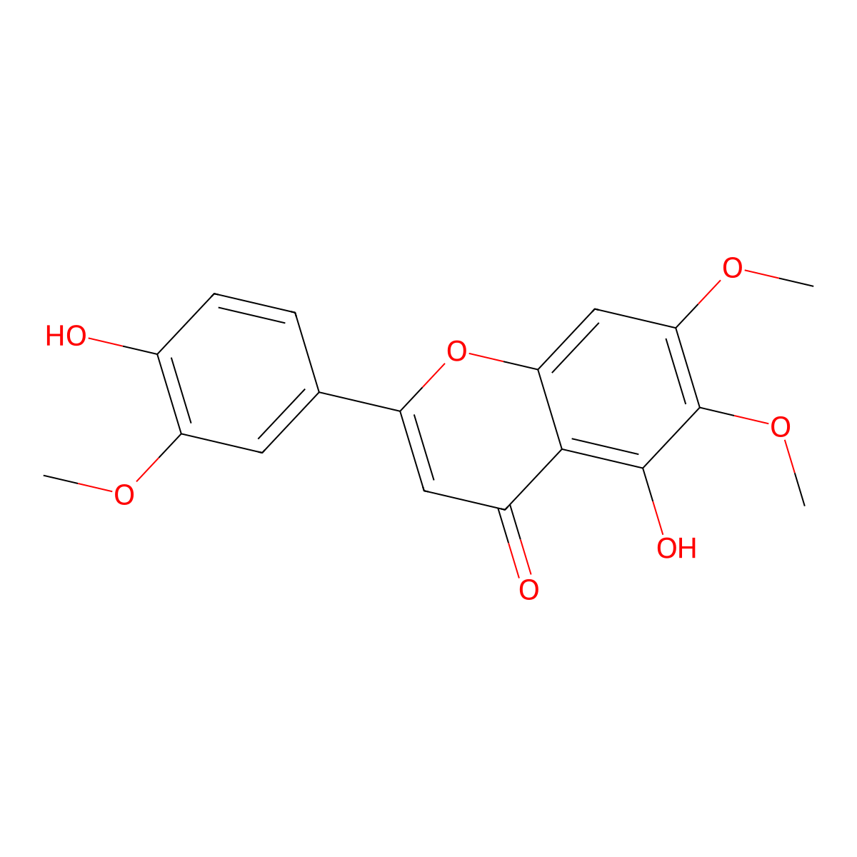 Cirsilineol molecular structure, CAS 41365-32-6